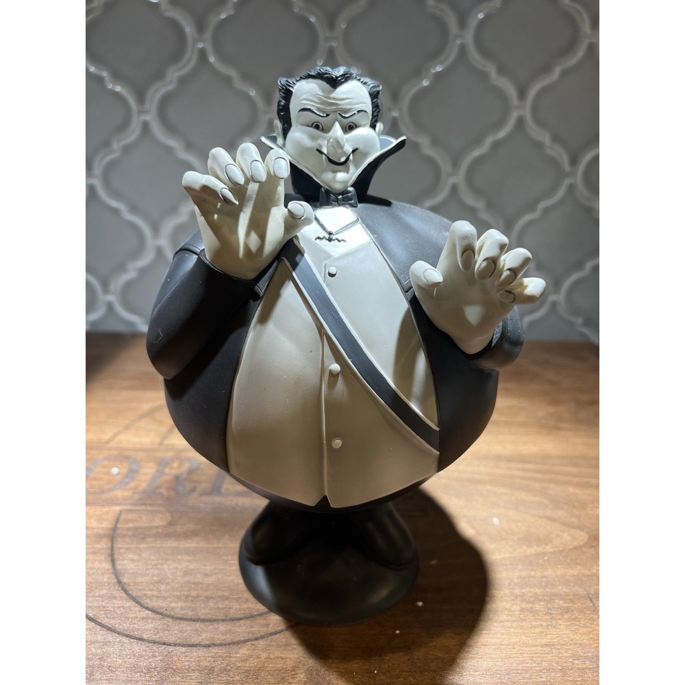 Dept 56 Count Dracula Flip Top Candy Dish/bowl Halloween Decorations With Box